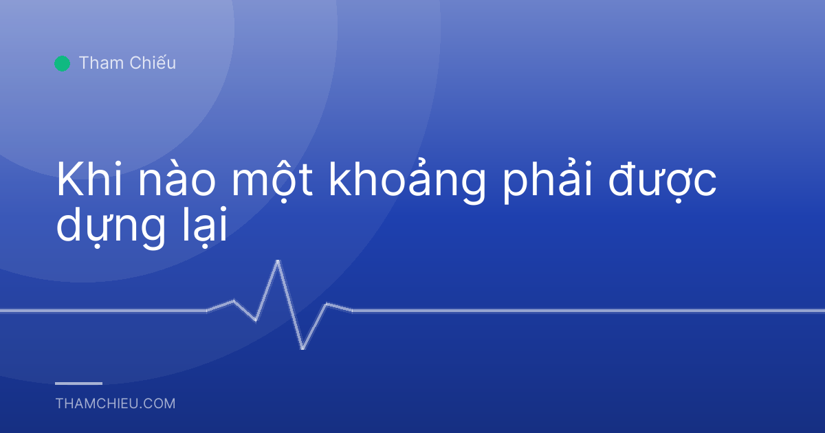 Khi nào một khoảng phải được dựng lại